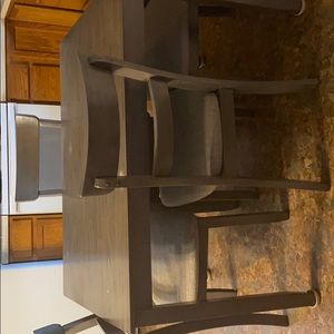 Grey wooden table
